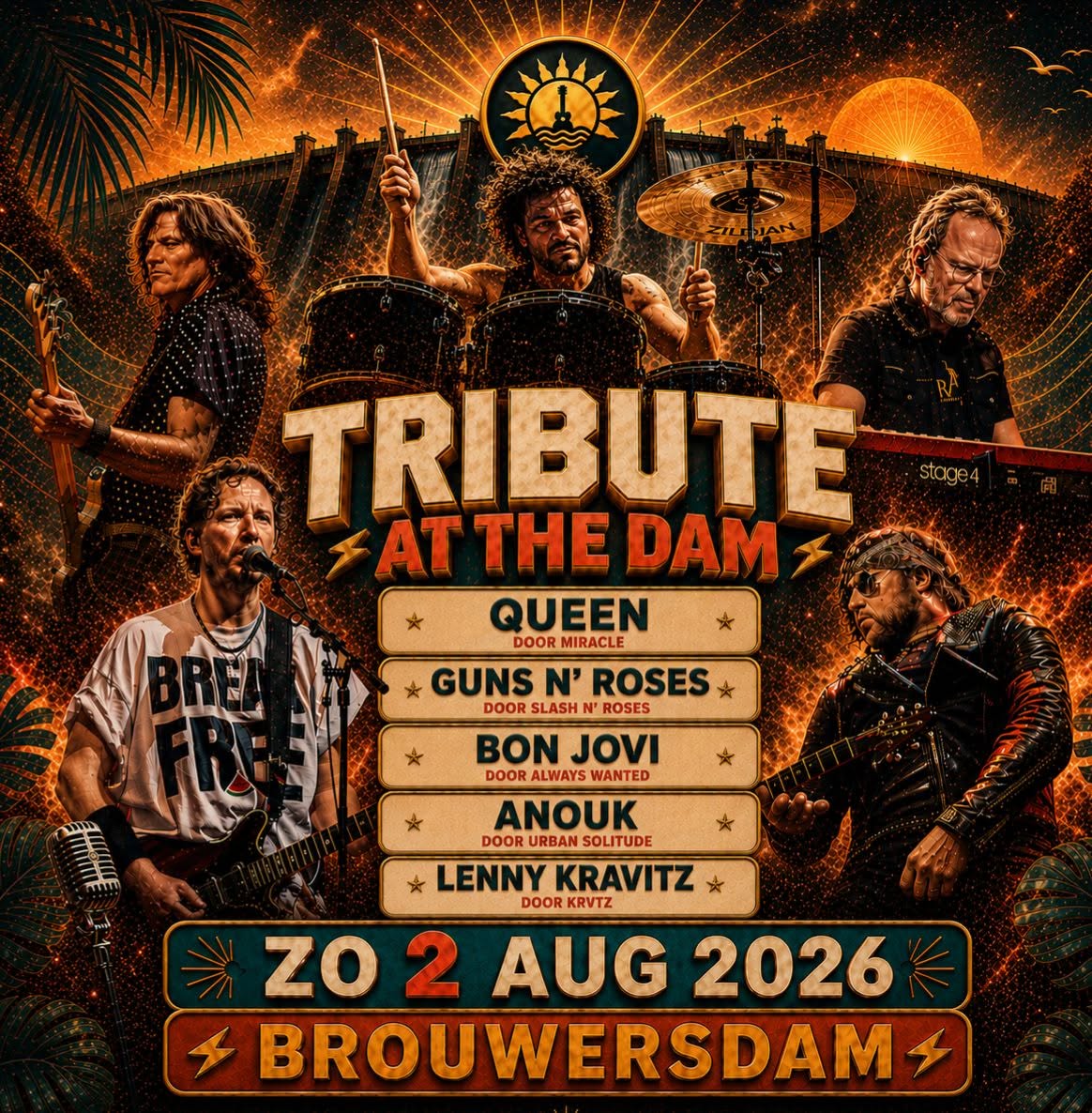 Miracle live @ Tribute at the Dam, Brouwerdam